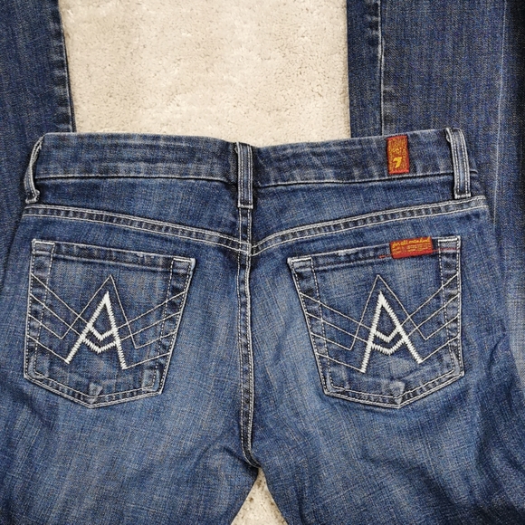 7 for all mankind size 26 blue cotton jeans - Picture 9 of 13